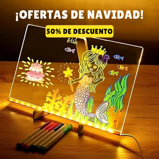 ✨ ¡Oferta Navideña! Pizarra Led Mágica - El regalo que encantará a tus hijos