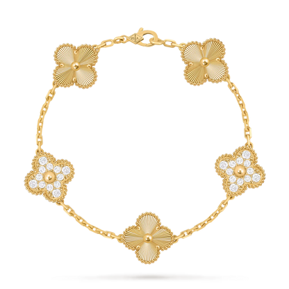 ✨ ¡Super Oferta 2025! | Pulsera Van Cleef Bañada en oro 18k