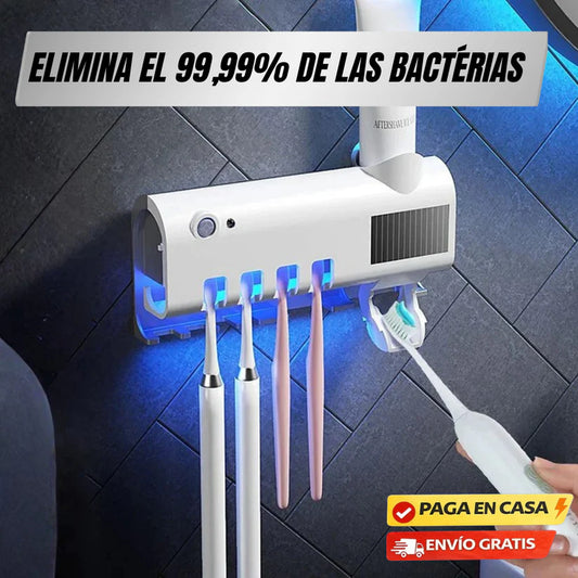 Esterilizador UV para Cepillos con Dispensador de Crema – Higiene Total