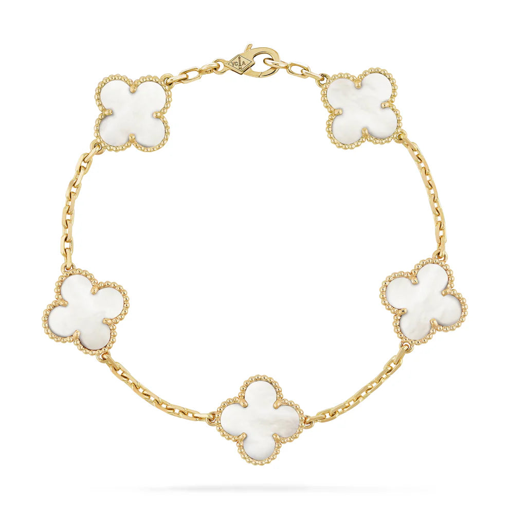 ✨ ¡Super Oferta 2025! | Pulsera Van Cleef Bañada en oro 18k