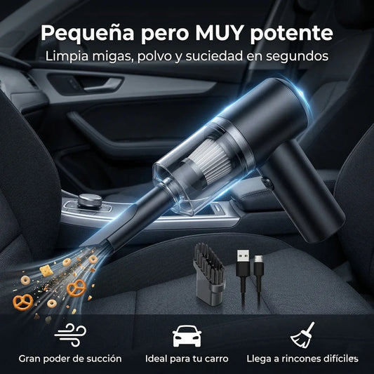 CleanPro X™| Mini Aspiradora Inalámbrica Potente – Limpia Donde Sea